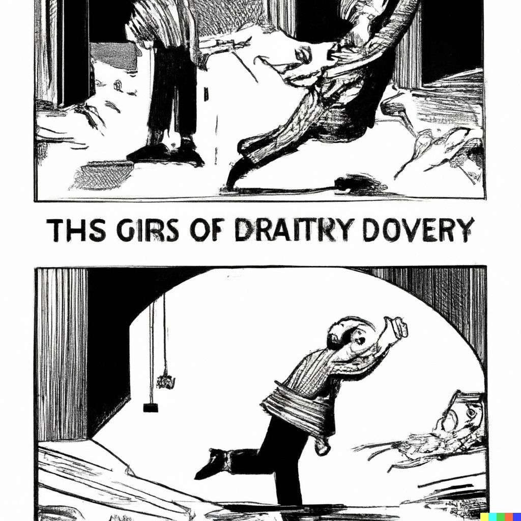 the discovery of gravity, classic comic strip